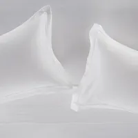 Sábana 500 Hilos Algodón Lisa Blanca 2 Plazas