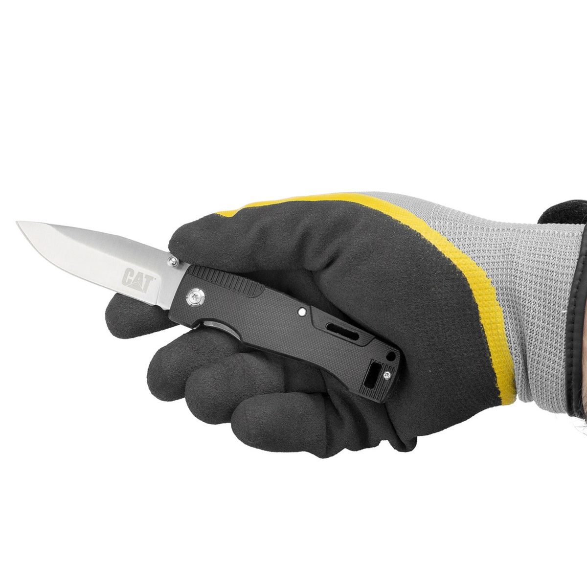 CAT - Cuchillo Navaja Plegable Caterpillar 980000 Punta Curva