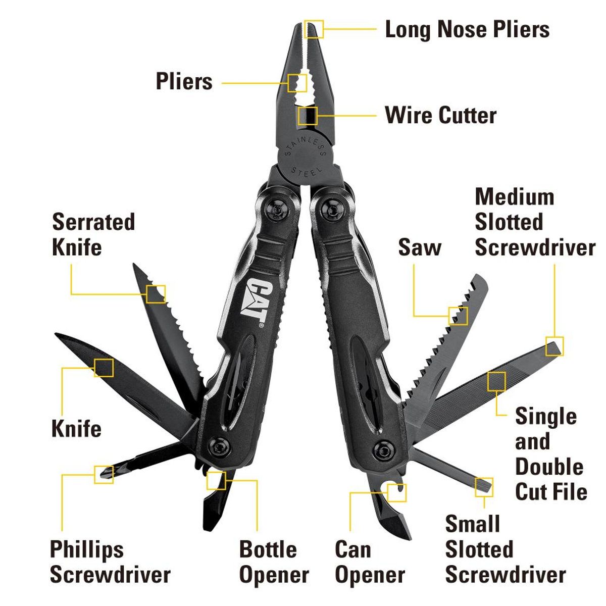 CAT - Multiherramienta Caterpillar 13 En 1 980021 Multitools