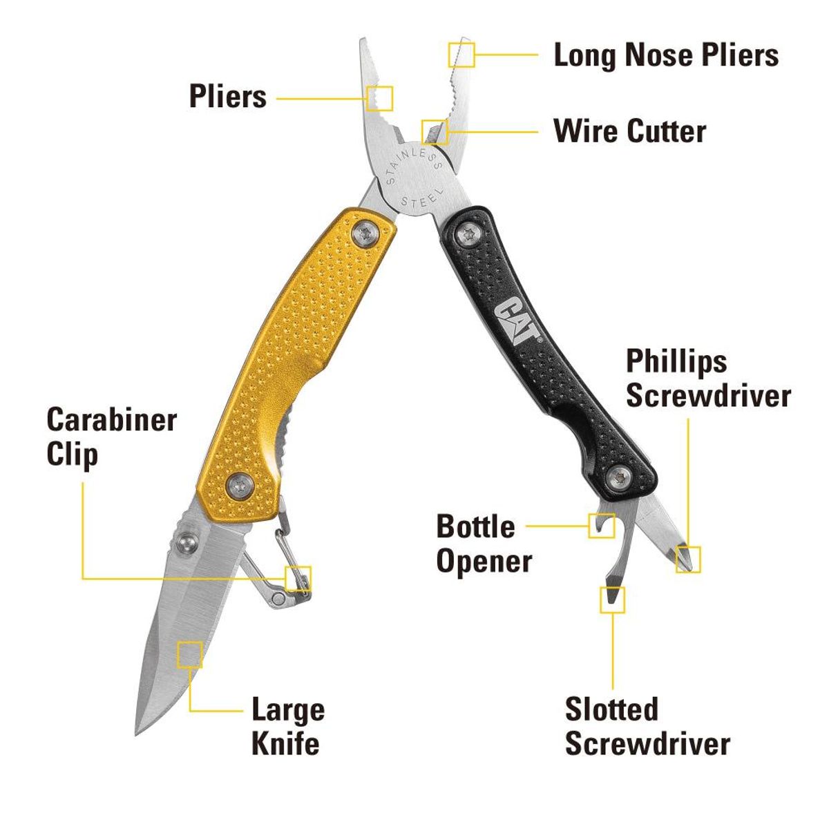 CAT - Multiherramienta Caterpillar 8 En 1 980028 Multitools