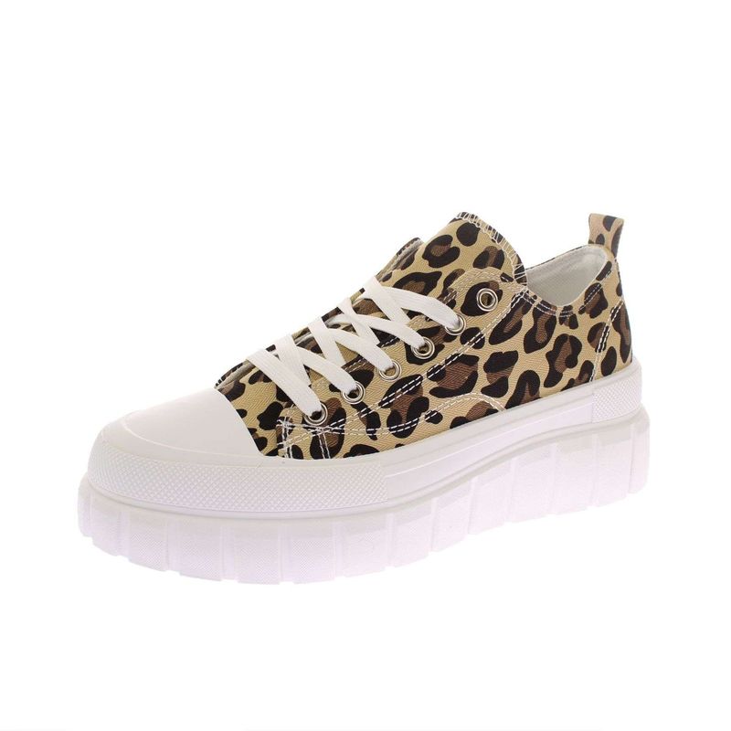 VIA FRANCA - Zapatilla Leopardo Para Mujer Color Negro