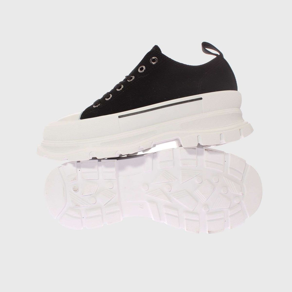VIA FRANCA - Zapatilla Lona Para Mujer Color Negro