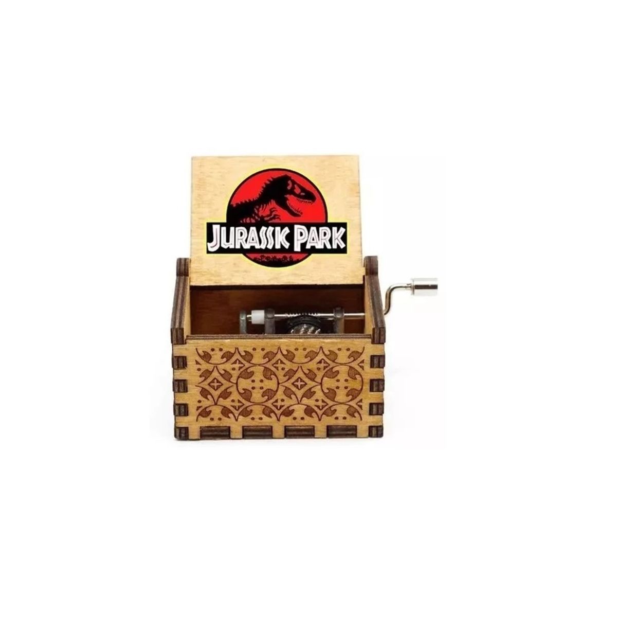 GENERICO - Caja musical JURASSIC PARK Café  a manivela
