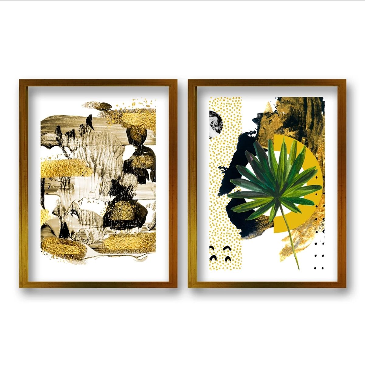 RETELA - Cuadro Duo Gold - Dorado - 70x50 cm