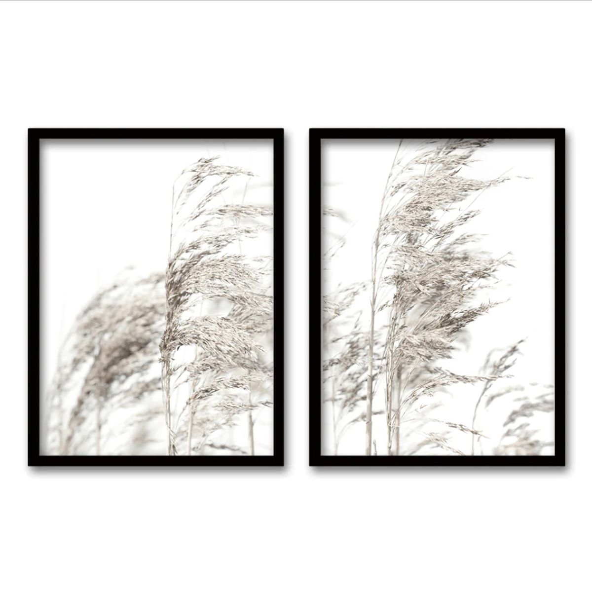 RETELA - Cuadro Duo Trigo - Negro - 70x50 cm