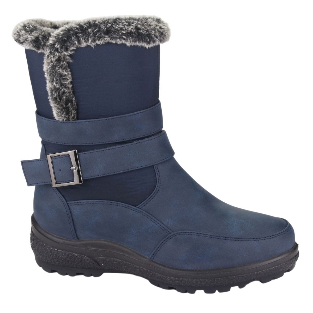 CHALADA - Botin Mujer Azul Marino Casual Chalada Winter-7