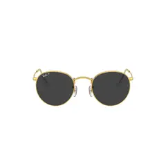 RAY BAN - Lentes de Sol Round Metal Gold Polarizados