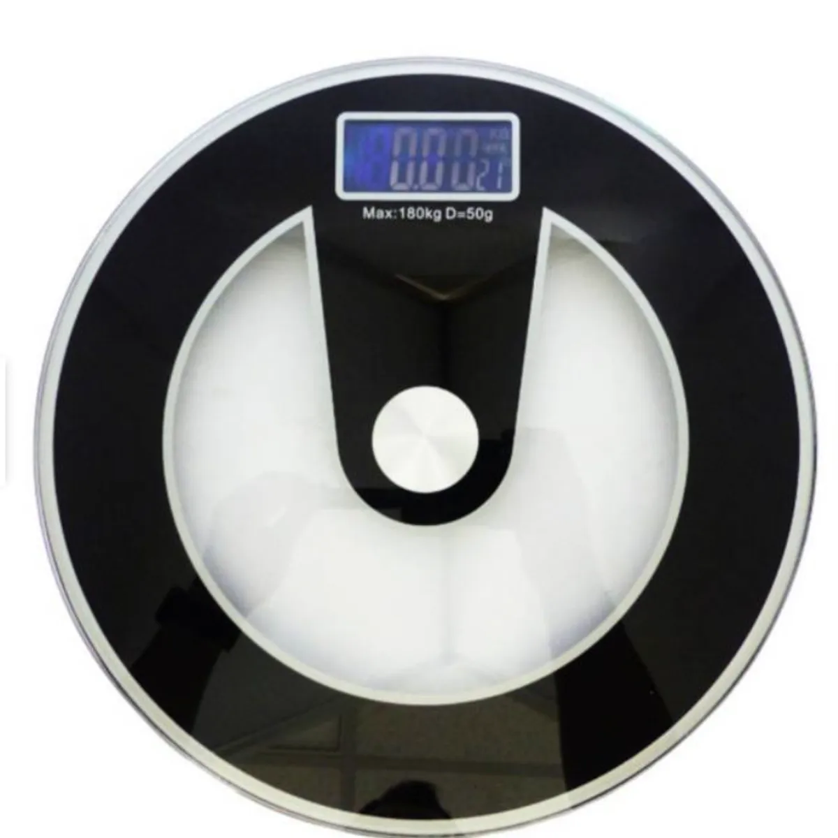 GENERICO - Balanza Pesa Digital Baño Vidrio Balanza Digital De Baño Redonda