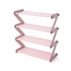 GENERICO - Organizador De Zapatos en Z Fácil Ensamblado ROSA