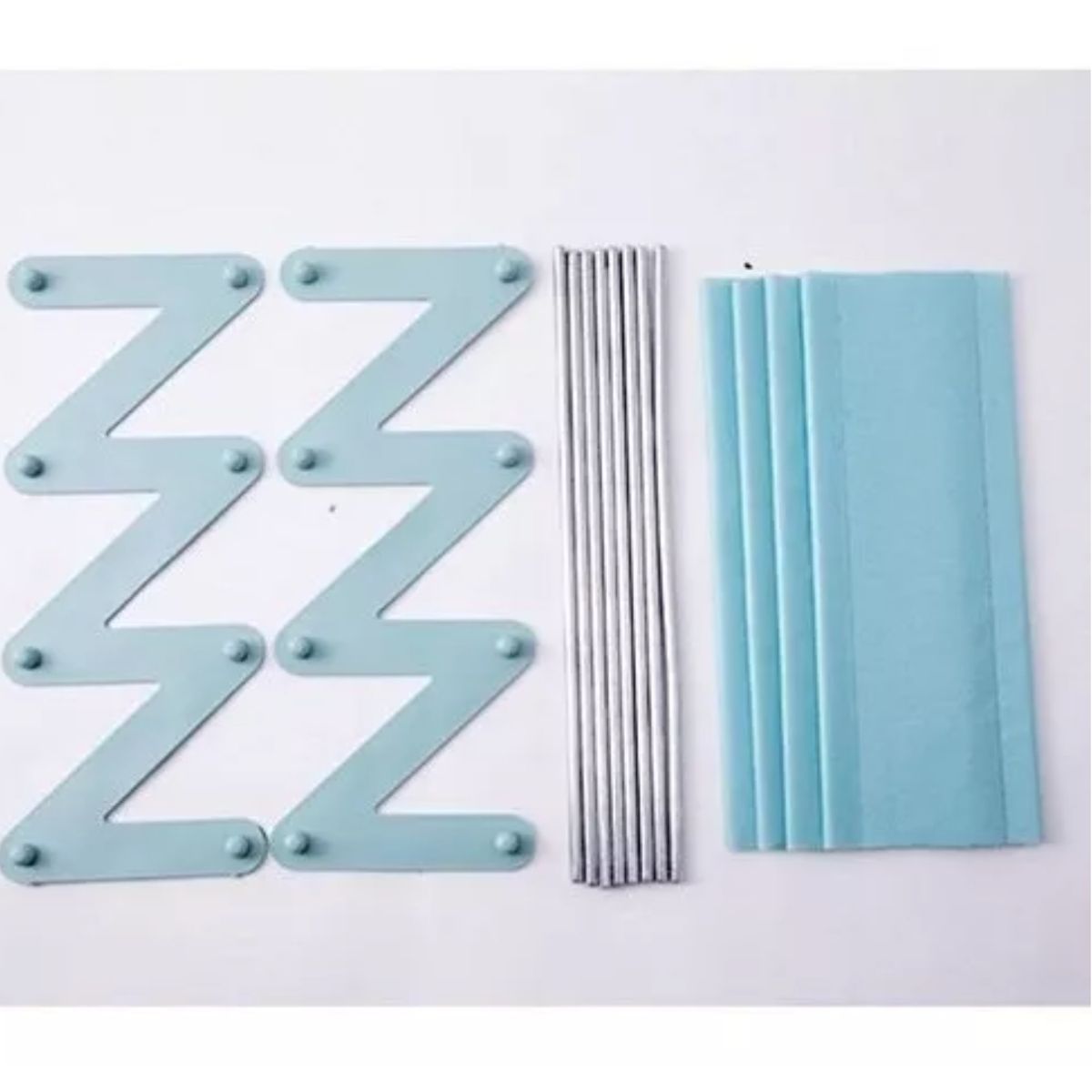 GENERICO - Organizador De Zapatos en Z Fácil Ensamblado GRIS