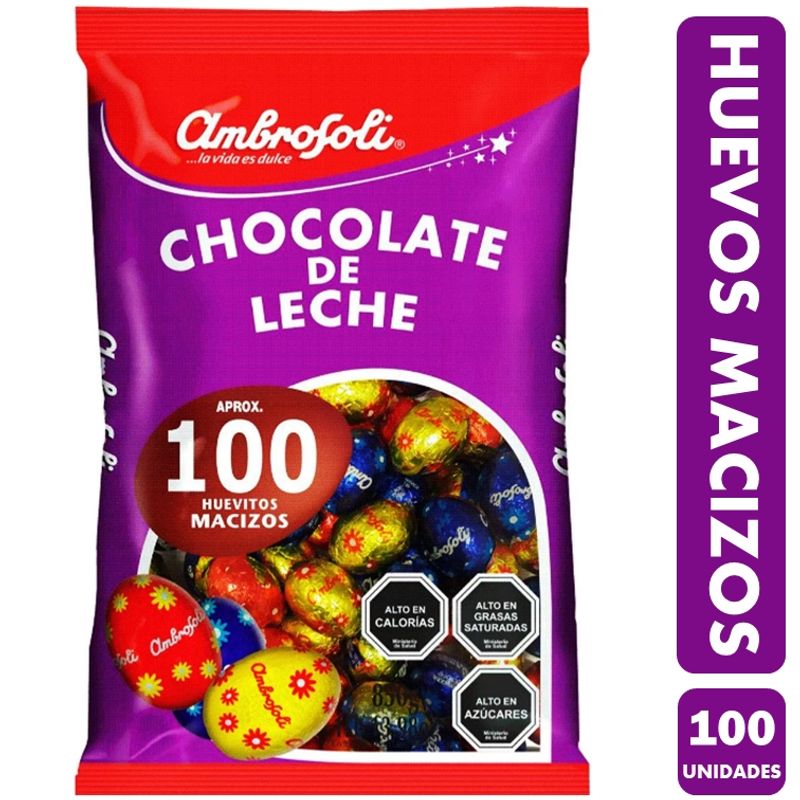 AMBROSOLI - Huevitos De Pascua - Bolsa De 100 Huevos Ambrosoli Macizos