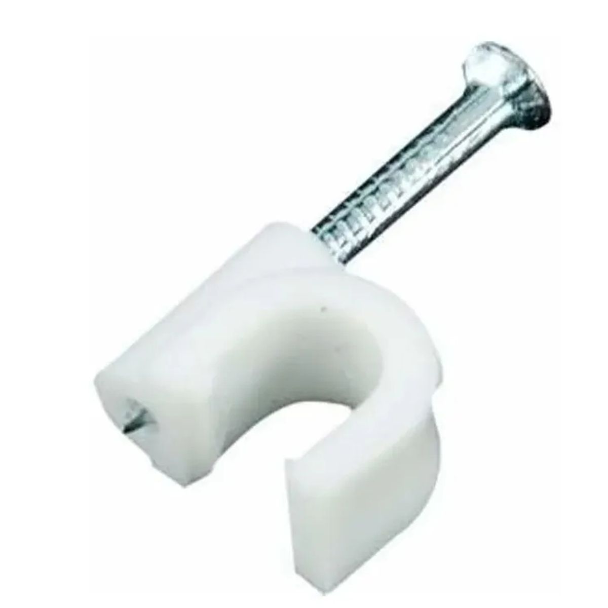 GENERICO - Grapa Grampa Rg6 Cable 9mm Blanco 100 Unidades Toolmak