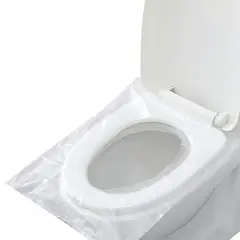 GENERICO - 50 Fundas plásticas desechables para tapa de inodoro