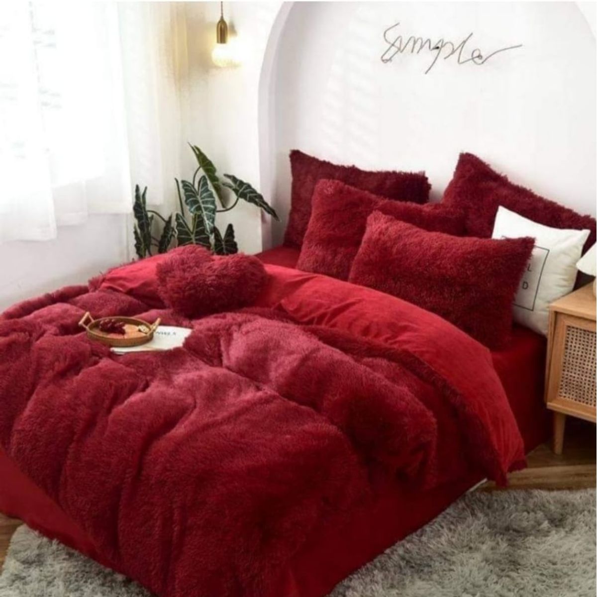 GENERICO - Cobertor de invierno peludos con chiporros 2 plazas