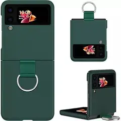 KUANGYE - Carcasa Con Anillo Para Samsung Galaxy Z Flip 3 Tpu Rigido Favorito