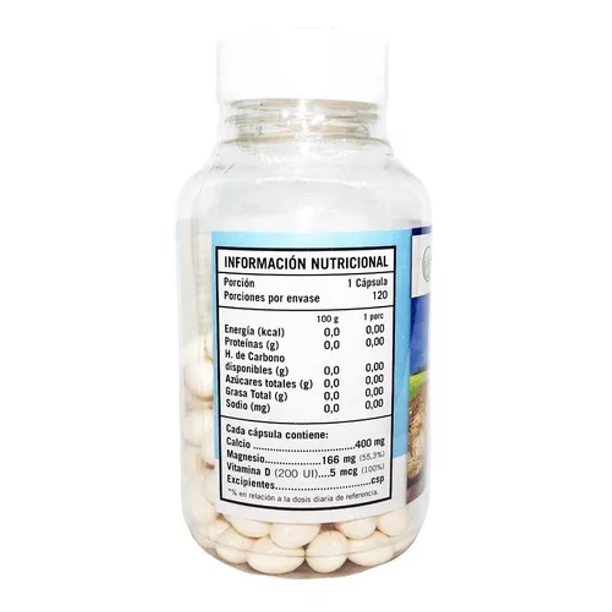 NATURAL FARM - Calcio + Magnesio + Vitamina D Nf 3 Frascos 360 Capsulas 3x120