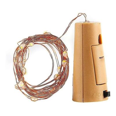 Imagen 2 del producto Pack 20 Luces Led Con Corcho Para Botella Decoración