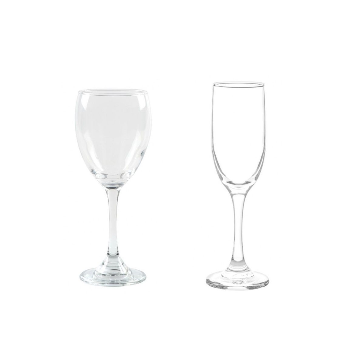 CRISTAR - Pack 6 Copas de Vino más 6 Copas de Champán Versalles