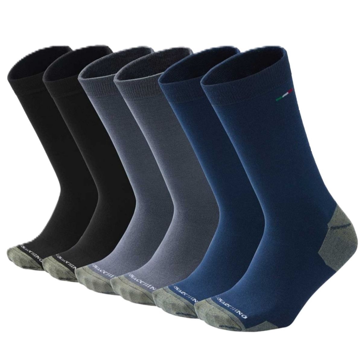 GIOVACCHINO - Calcetines Bambú con Fibra de Cobre Hombre Pack 6