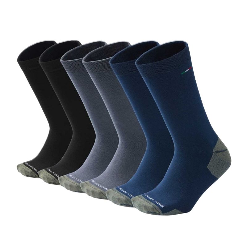 GIOVACCHINO - Calcetines Bambú con Fibra de Cobre Hombre Pack 6