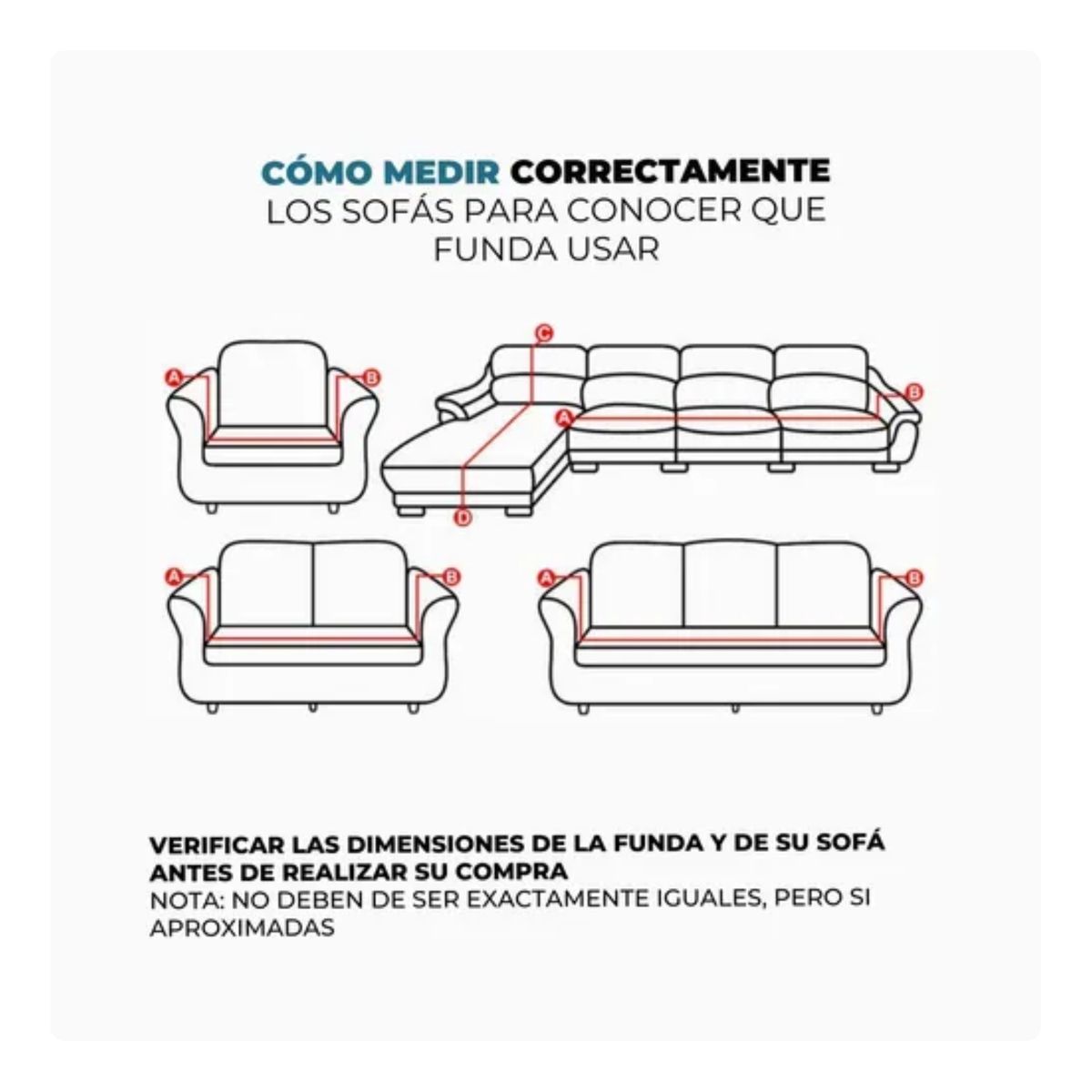GENERICO - FUNDA ELASTICADA PARA SILLON SECCIONAL TIPO L COLOR CAFE