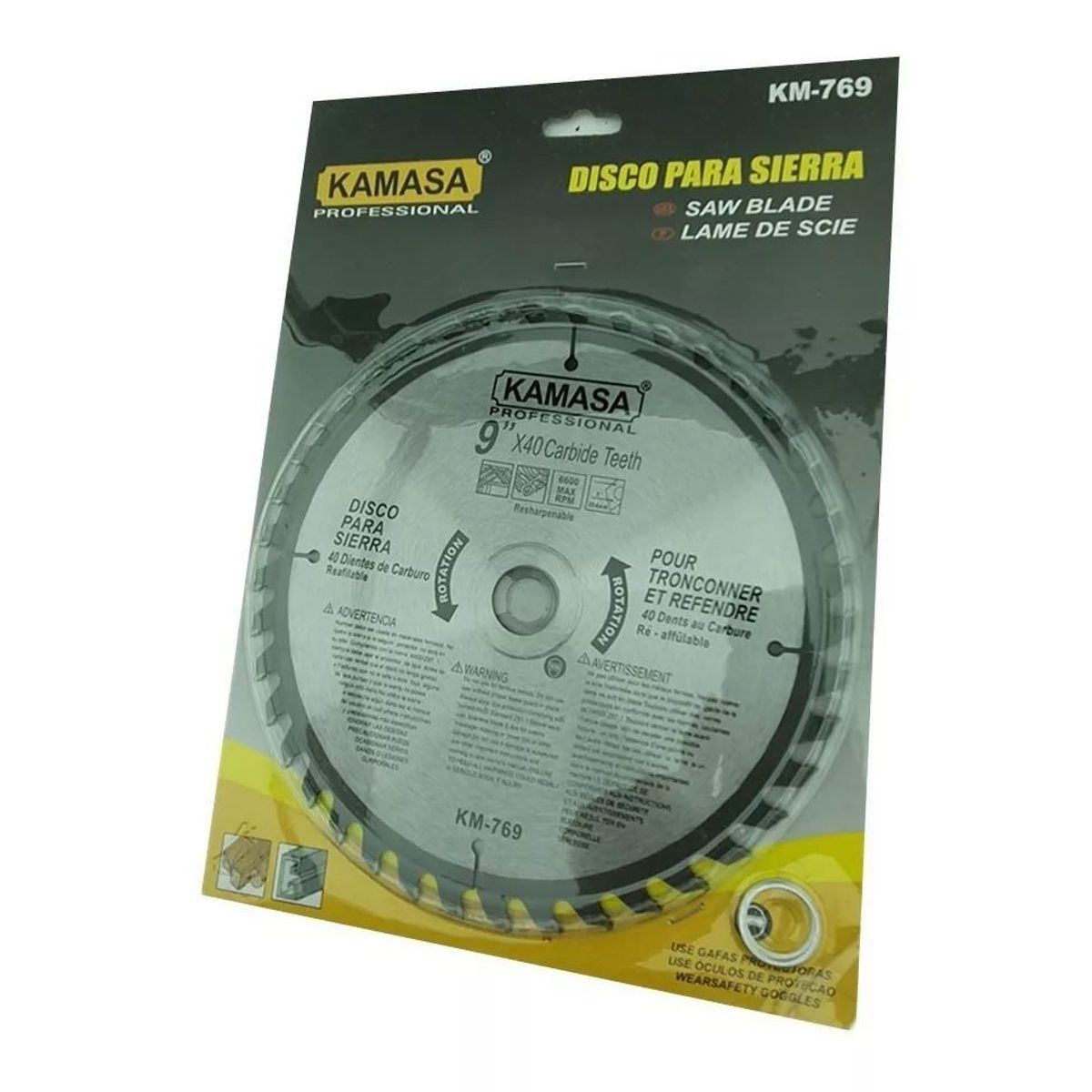 KAMASA - Disco Sierra Circular 9 Pulgadas 40 Dientes Kamasa