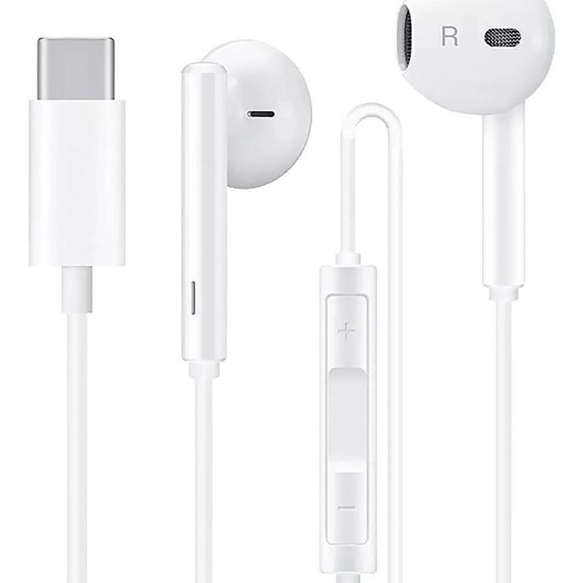 GENERICO - AUDIFONO MANO LIBRE DM TIPO C BLANCO