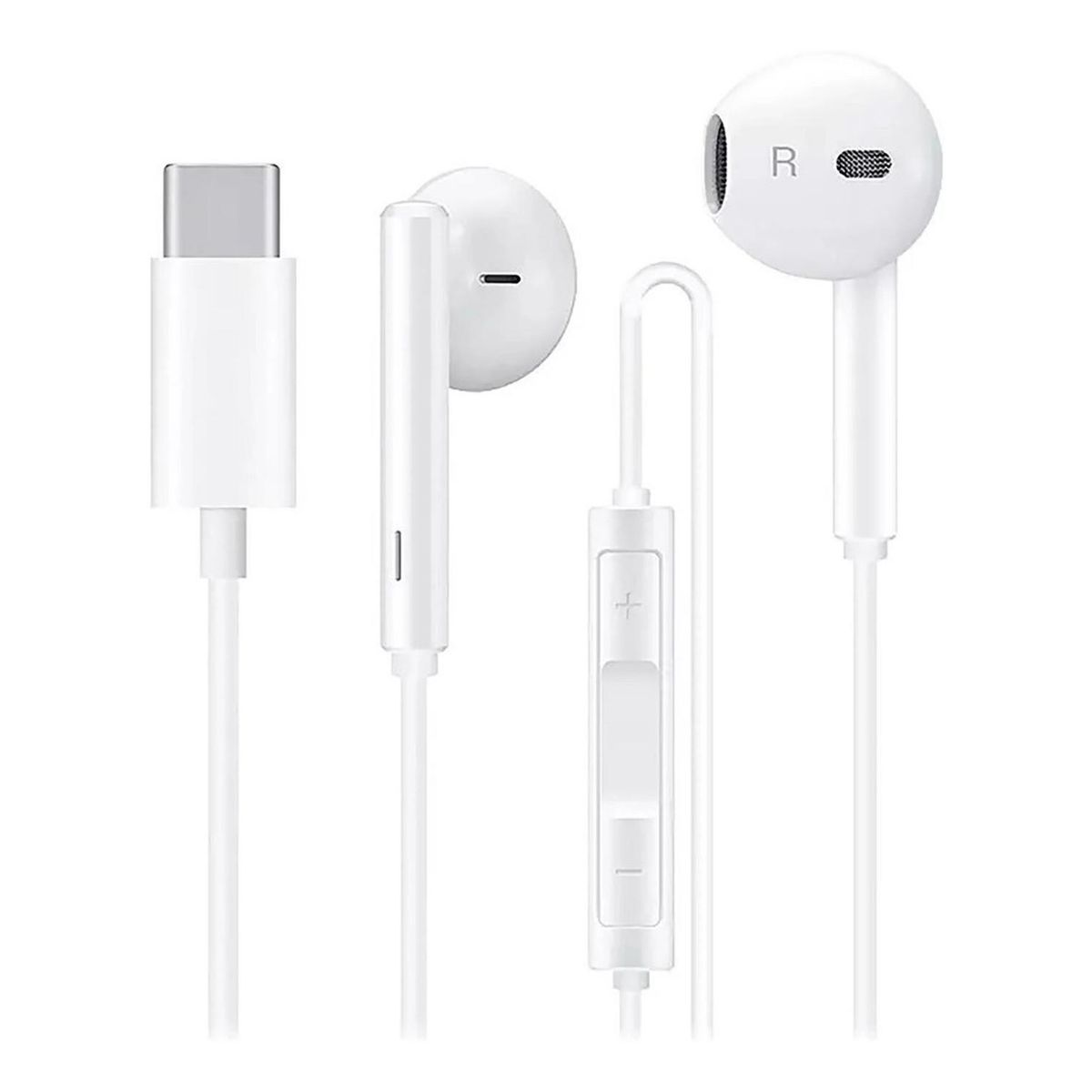 GENERICO - AUDIFONO MANO LIBRE DM TIPO C BLANCO