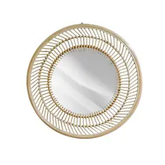 NECTAR - Espejo circular rattan 90cm