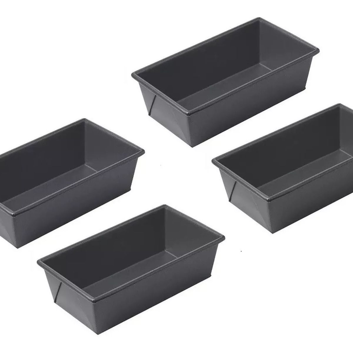 GENERICO - Pack X4 Molde Pan Molde Para Pan De Molde Rectangular 25cm