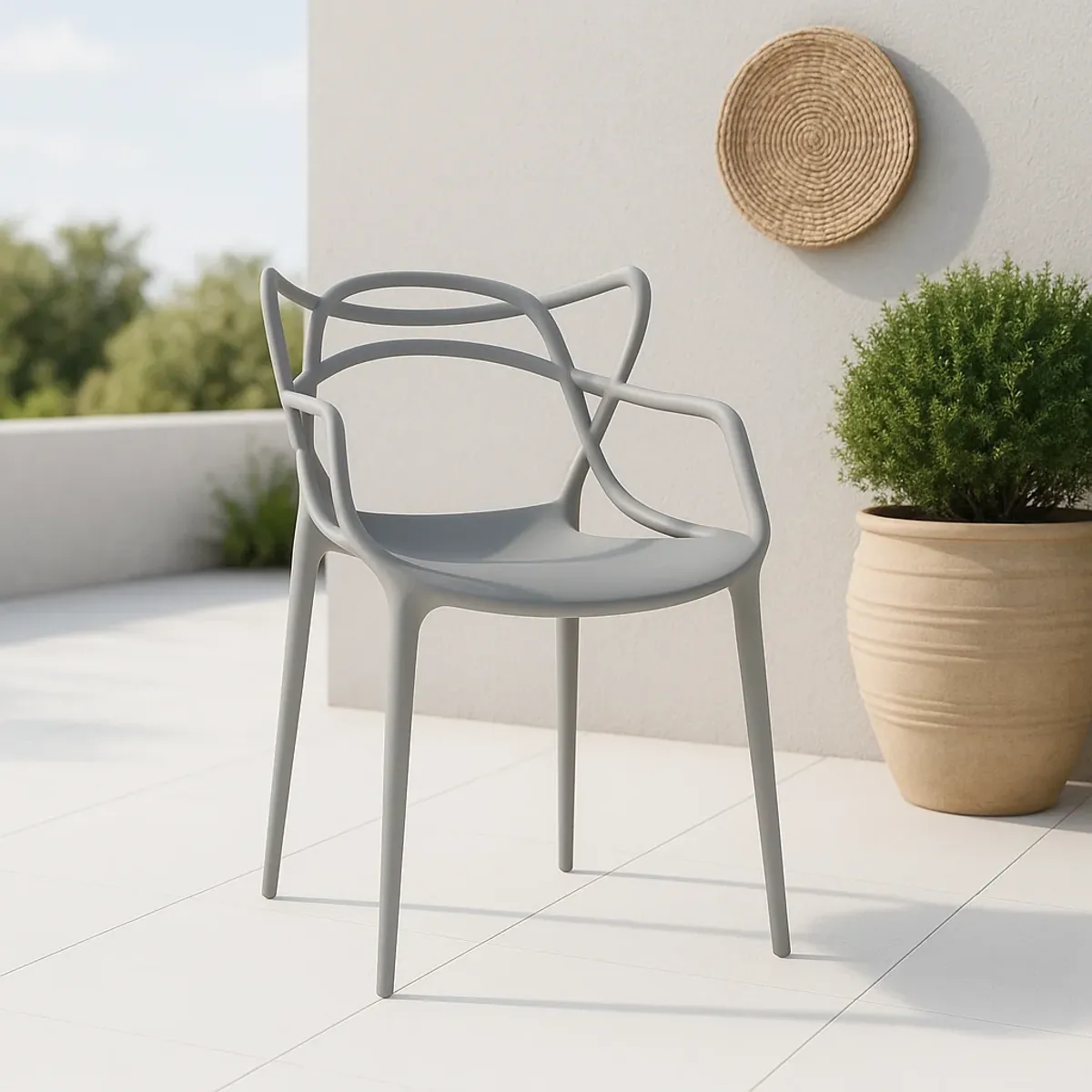 KLIK - Silla de Terraza o comedor Master - Gris KLIK