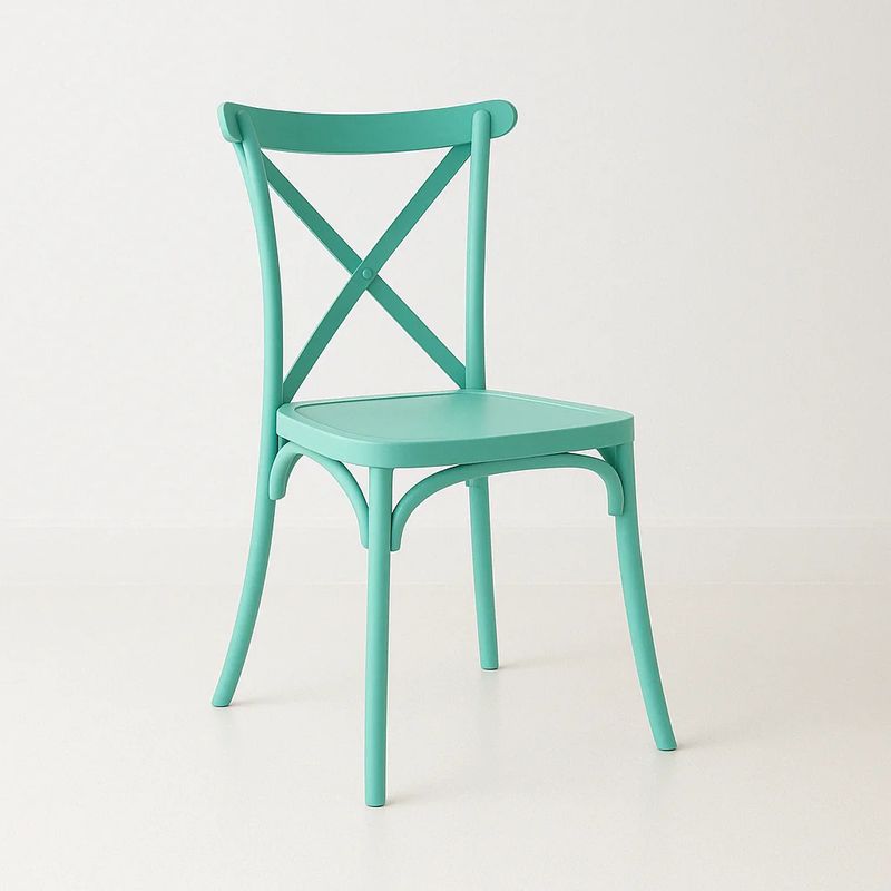KLIK - Silla Crossback Danubio de Terraza Exterior o Comedor - Menta KLIK