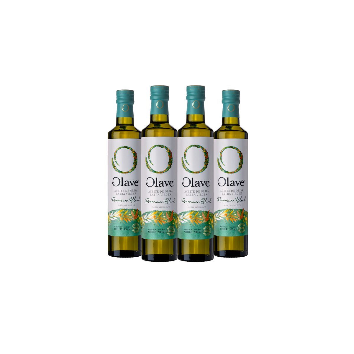 OLAVE - Aceite de Oliva extra virgen Olave Premium 4 x 500 ml