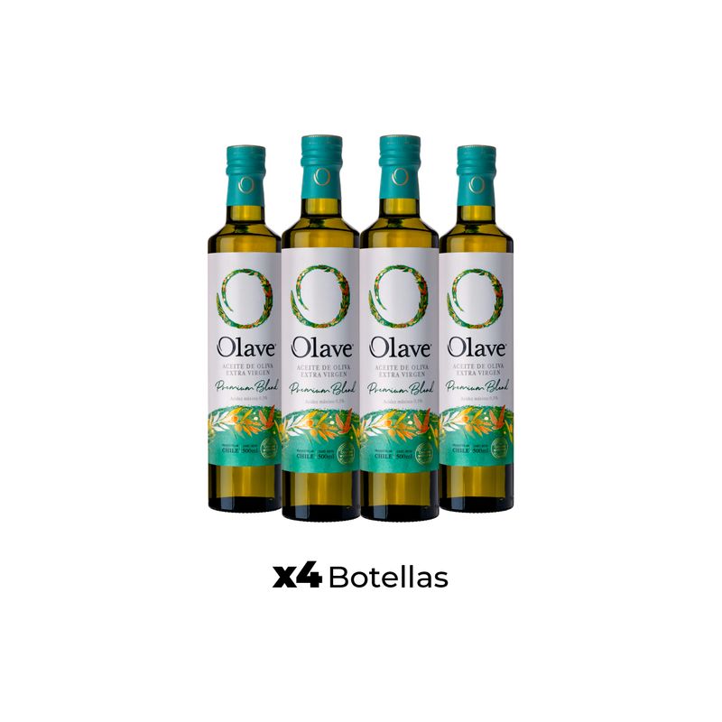 OLAVE - Aceite de Oliva extra virgen Olave Premium 4 x 500 ml