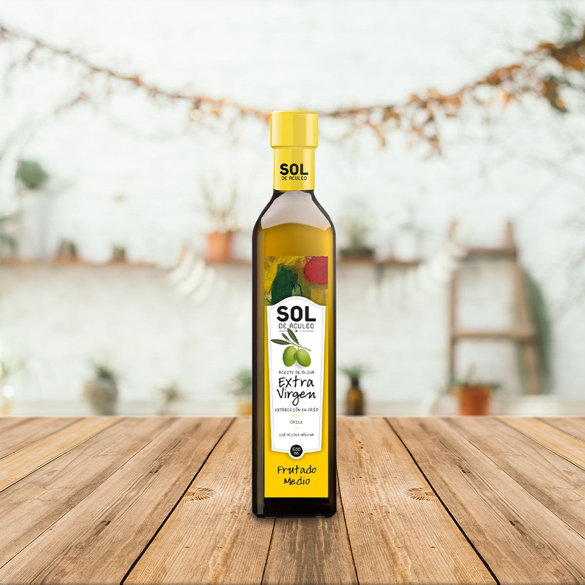 SOL DE ACULEO - Aceite de Oliva extra virgen Sol de Aculeo Blend 4 x 500 ml