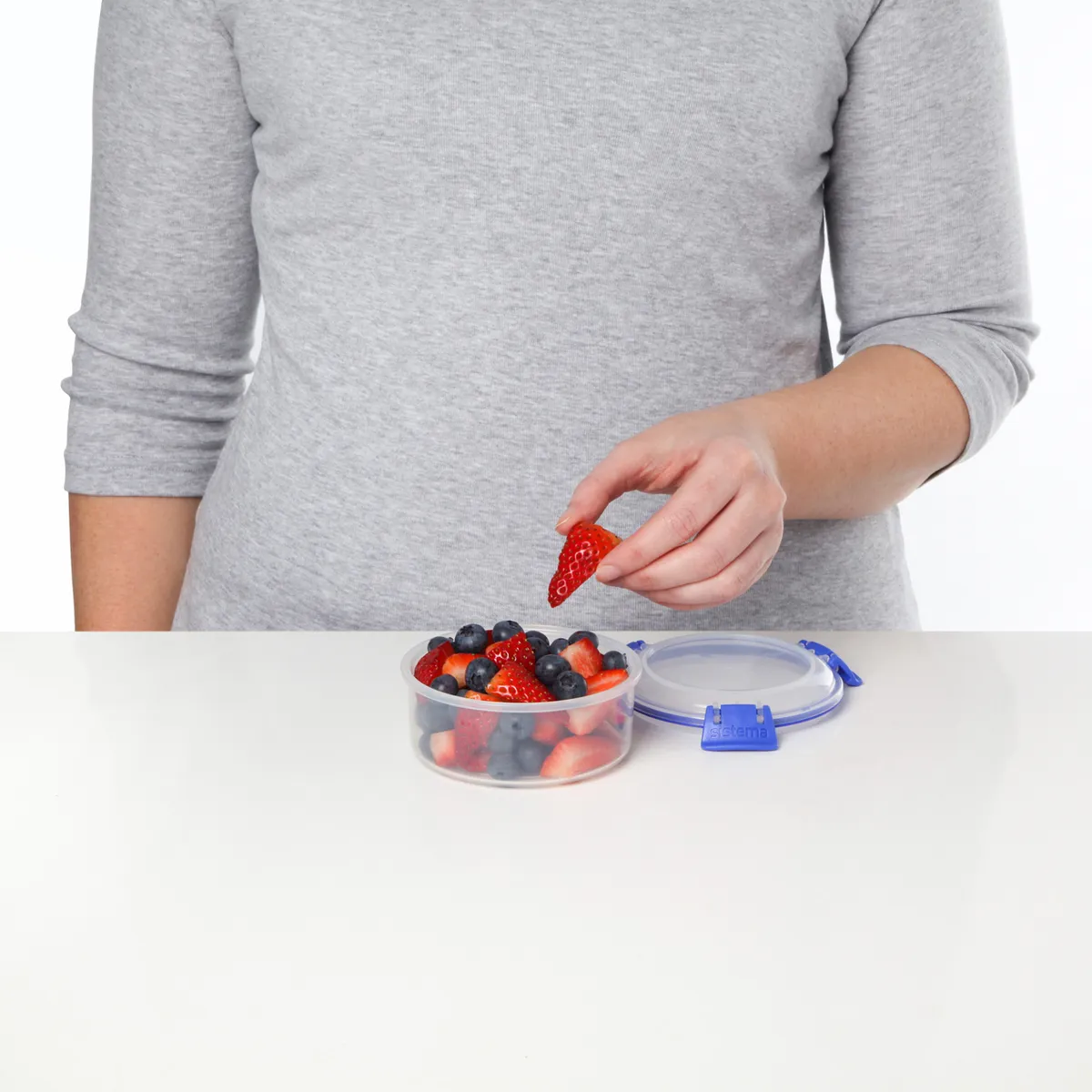 SISTEMA - Contenedor Hermético Redondo Sistema 881303 - Capacidad 300 ml.- Fabricado en Nueva Zelandia