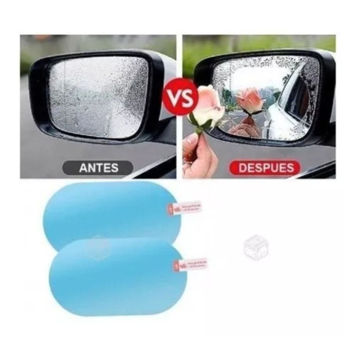 GENERICO - Espejo Micas Antilluvia para Auto Rainproof Film