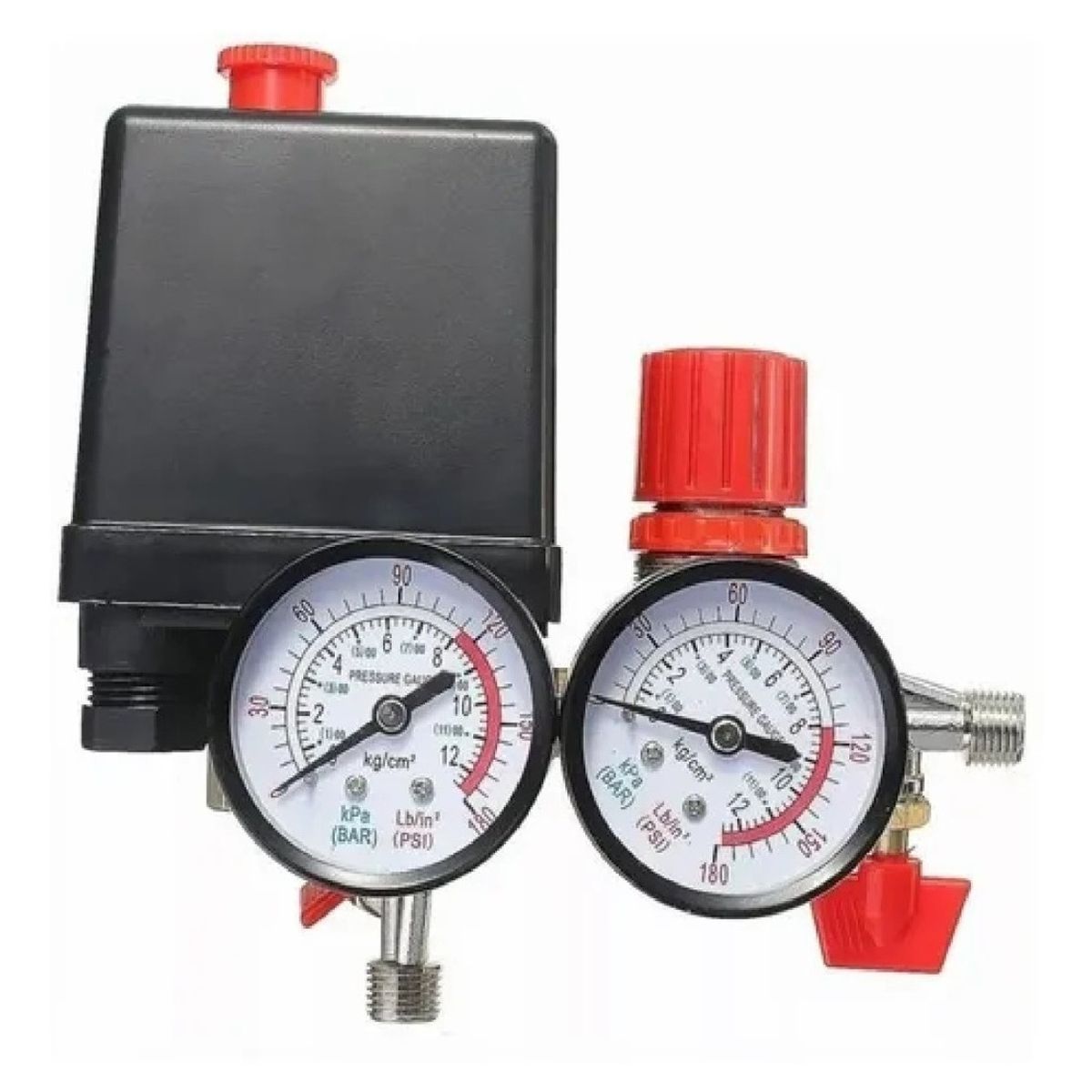 GENERICO - Compresor Aire Válvula Presión 180psi Interruptor Regulador