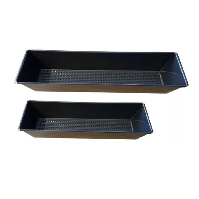 GENERICO - Pack X2 Molde Pan Molde Para Pan De Molde Queque 20cm 30cm