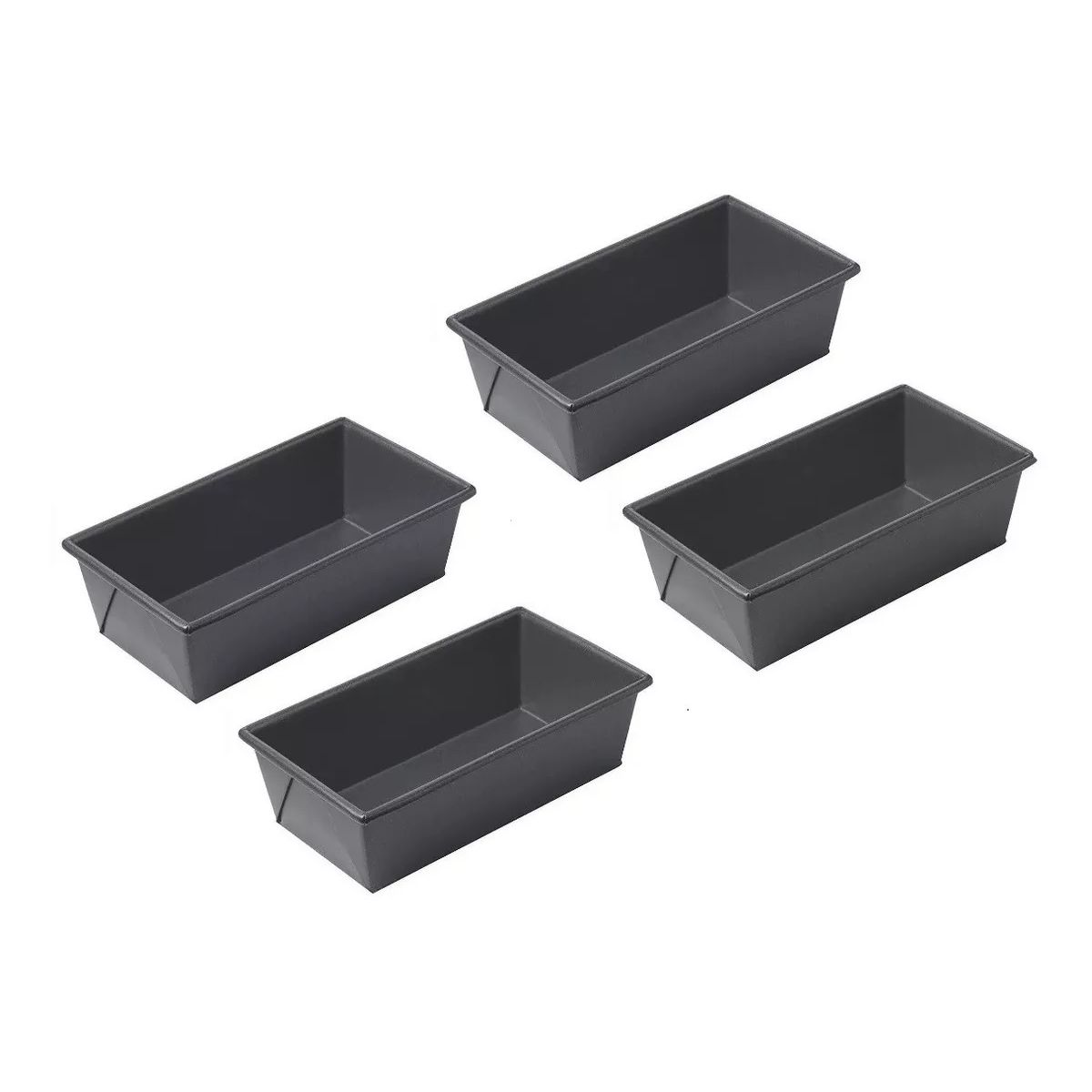 GENERICO - Pack X4 Molde Pan Molde Para Pan De Molde Rectangular 20cm