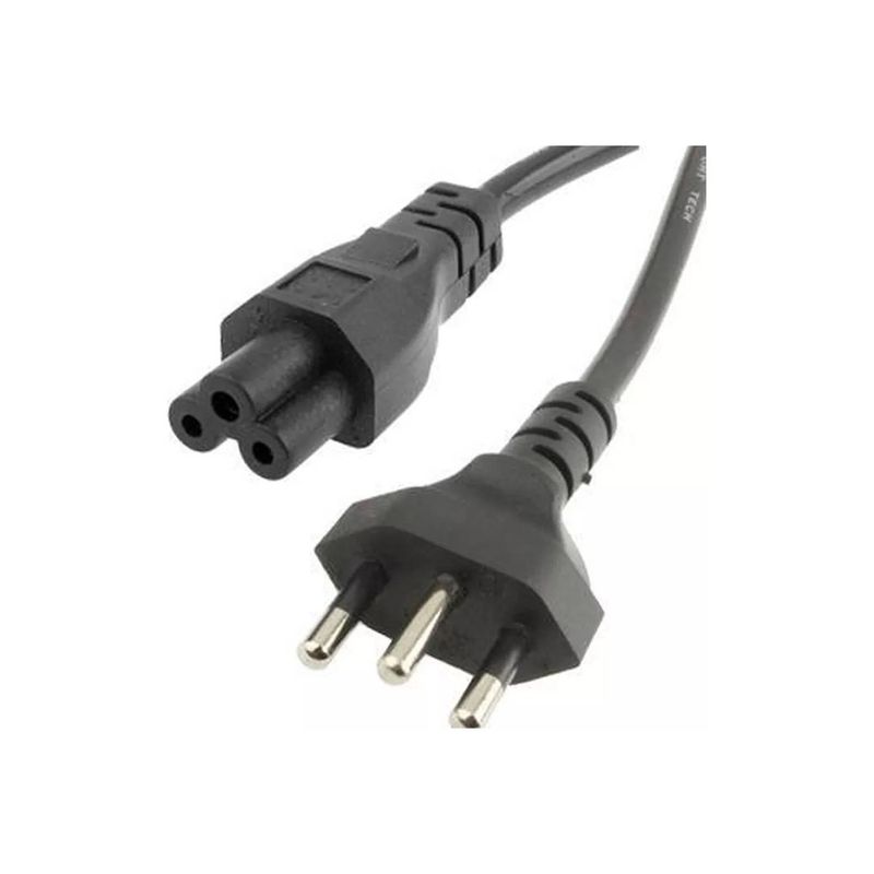 GENERICO - Cable de poder tipo trebol electro lite 1.8 mt