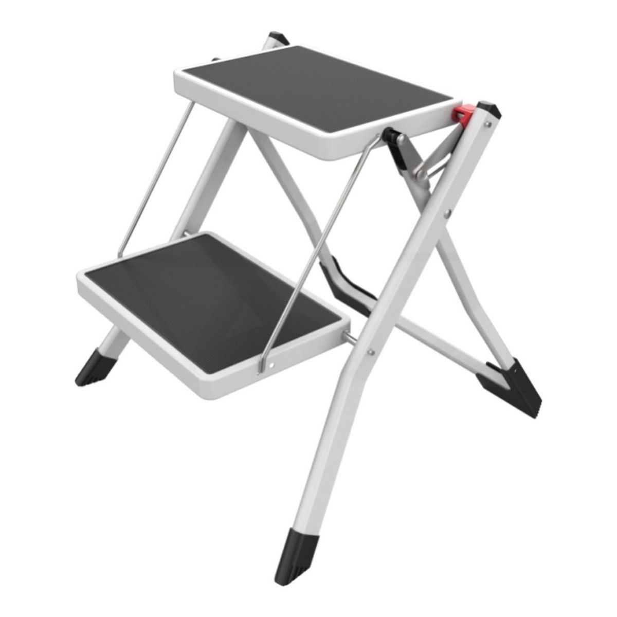 CASATUA - Escalera Multiuso Plegable 2 Peldaños Ultra Compacta Casatua