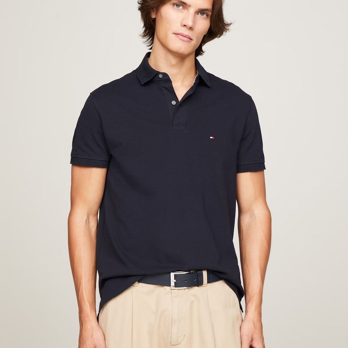 TOMMY HILFIGER - Polo Essential Regular Fit Azul Tommy Hilfiger