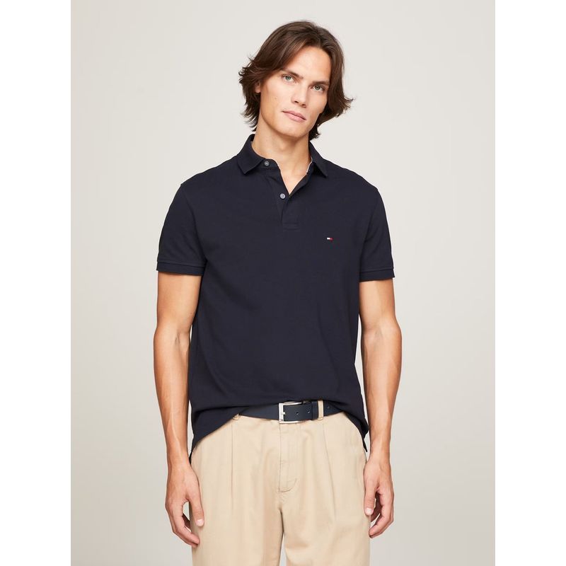 TOMMY HILFIGER - Polo Hombre Essential Regular Fit Azul Tommy Hilfiger