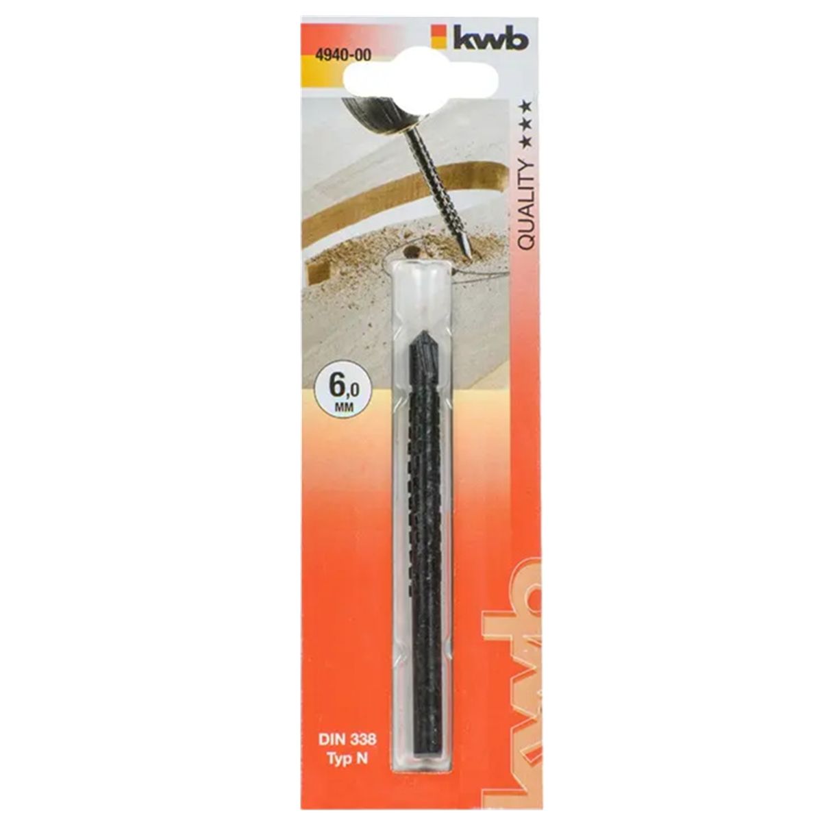 KWB - Broca Para Madera Escofina 6mm Kwb 494000