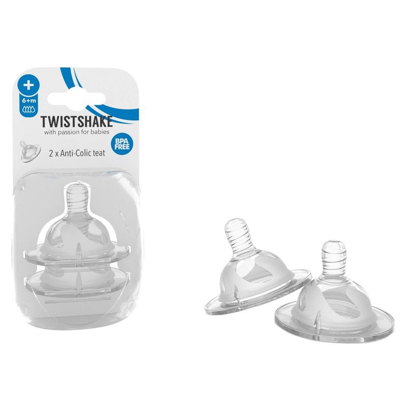 TWISTSHAKE - Tetinas Twistshake Anti-Cólico 2 Uns Plus 6M