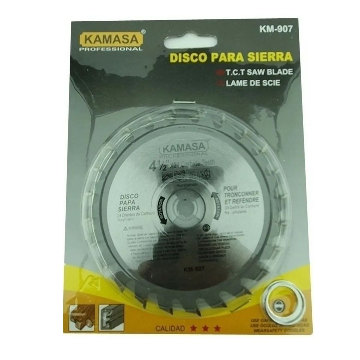 GENERICO - Disco Sierra Circular 4 1/2 Pulgadas 24 Dientes Kamasa