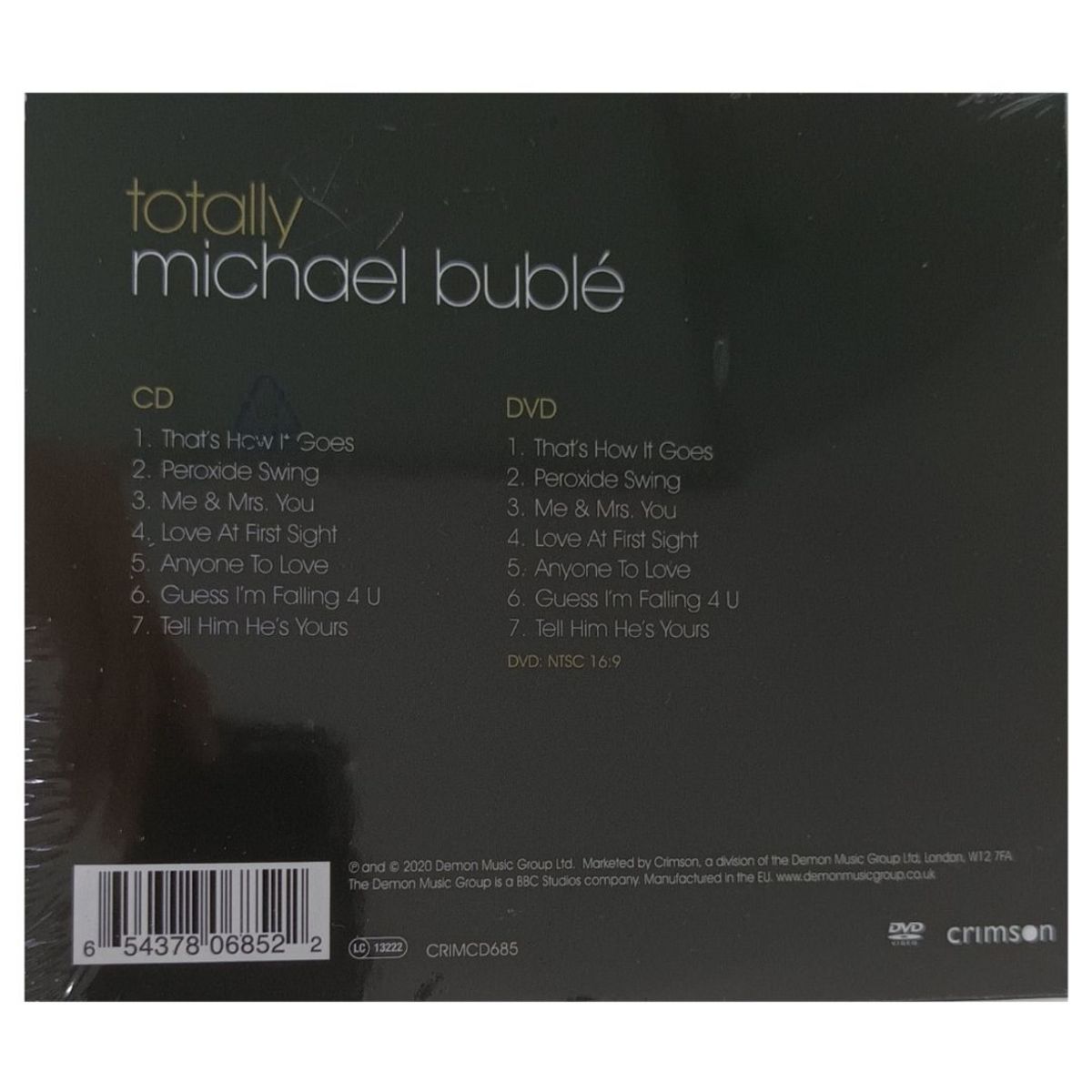 HITWAY MUSIC - MICHAEL BUBLE - TOTALLY CD Y - DVD HITWAY MUSIC