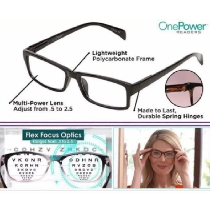GENERICO - Lente De Lectura Multifocal One Power Rango 0.5 A 2-50