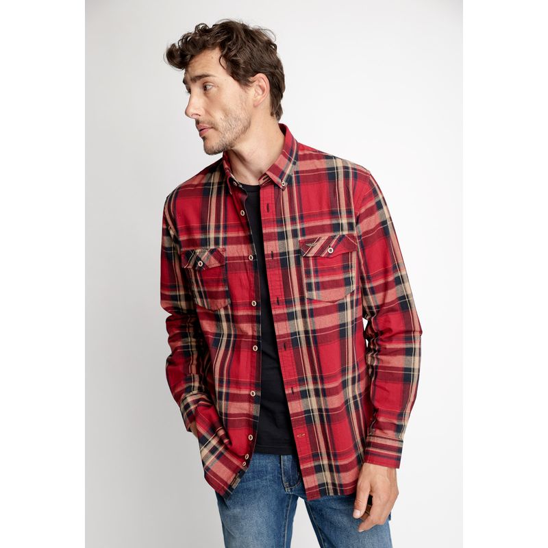FEROUCH - Camisa Checkered Dallas Fj Rojo Ferouch